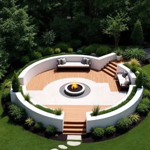 Circular Haven With Fiery Charm