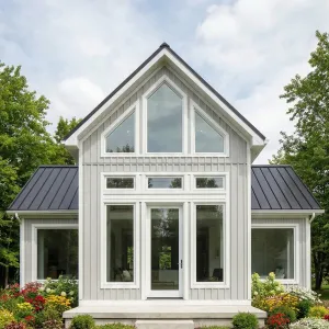 Tall Gable Garden Window Cottage