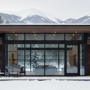 Snow-Kissed Glass Hideaway