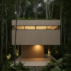 Louvered Canopy Blockhouse