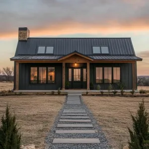 Charming Barndominium at Sunset
