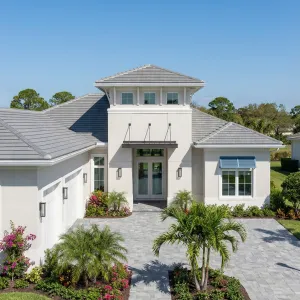 Tropical Garden Approach Coastal Home