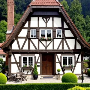 A Gabled Haven Amid Timber and Tiles