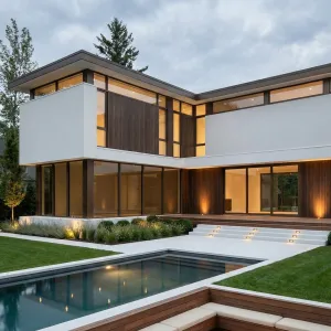 Luminous Garden Wall House