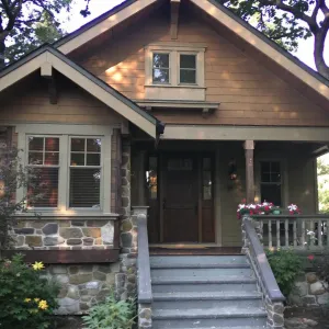 Timber Tranquility with a Flowery Touch