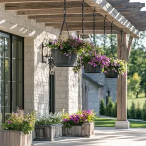 Elegant Pergolas With Weathered Wood Accents