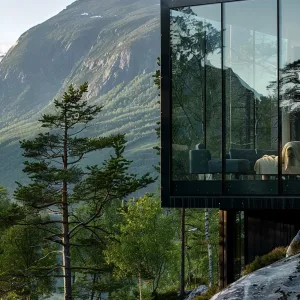 Minimalist Glass Cube Cabin