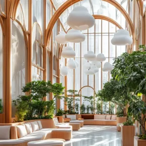 Whimsical Clouds in a Tranquil Sanctuary