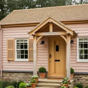 Blush Bungalow with a Cheerful Greeting