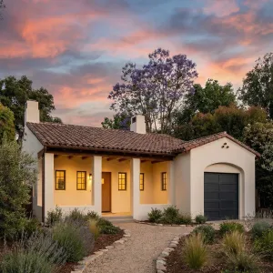 Twilight Porchside Spanish Bungalow Haven