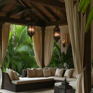Tropical Zen Den: A Lush Poolside Haven
