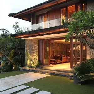 Tropical Twilight Retreat: Bali’s Luminous Lodge