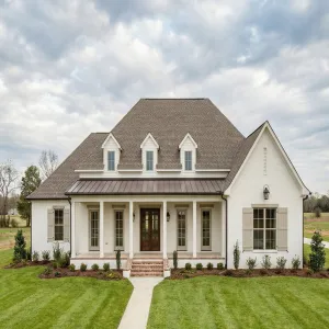 Calm Porchfront French Country Residence