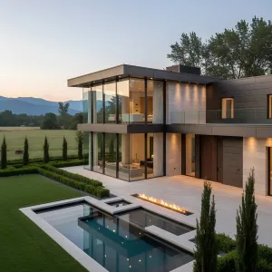 Glass Pavilion Mountain Oasis