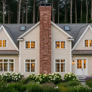 Preview of Brick Chimney Wonder Amidst Woodland Whimsy