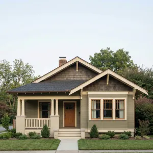 Honeycomb Gable Garden Craftsman Bungalow