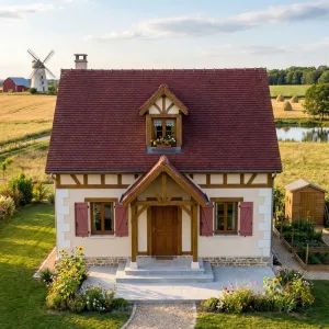 Rose Shutter Cottage By The Fields