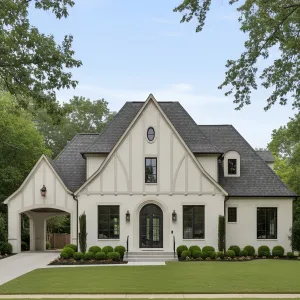 Noir-Trim Gableside Tudor Cottage