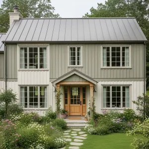 Crisp Countryside Charmer with Floral Flourish