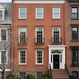 Brickfront City Rowhouse With Poise