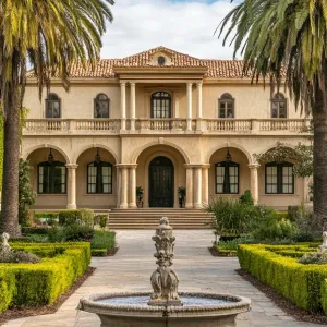 Mediterranean Masterpiece with Fountain Grandeur