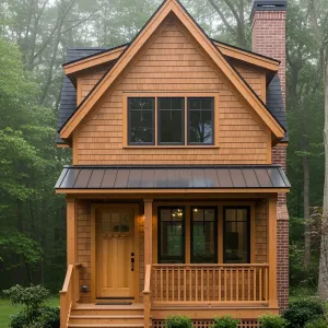 Chic Timber Retreat Nestled Among Trees