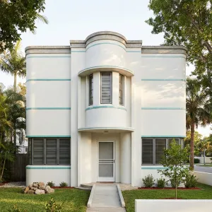 Aqua Band Cylindrical Front Deco House