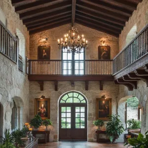 Opulent Spanish Mediterranean Entryway