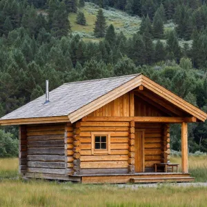 Rustic Meadow Log Nest