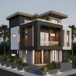 Shadow-Frame Corner Residence