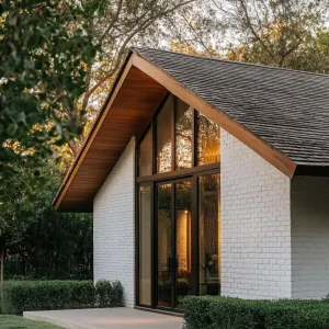Contemporary Glass-Front Cottage Oasis