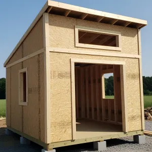 Plucky Plywood Palace: The Boldly Basic Abode