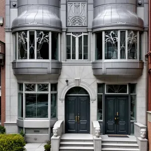 Polished Silver Sentinels: An Art Deco Fantasy