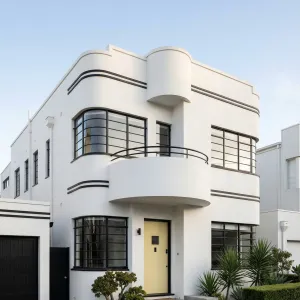 Streamlined Coastal Deco Residence