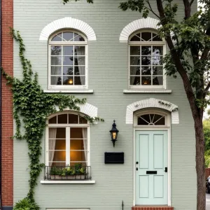 Welcoming Pastel Brick Haven