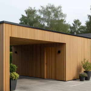 Minimalist Wooden Canopy Delight