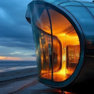 Futuristic Beachfront Marvel
