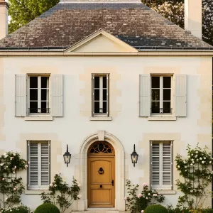 Elegant French Homestead with Storybook Entry