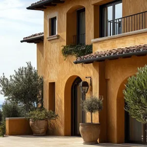 Stucco Walls With Earth Tones