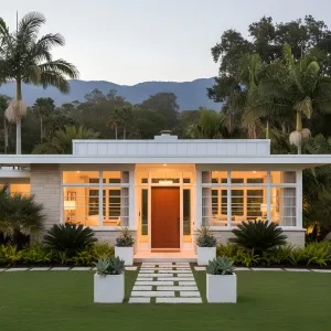 Paradise with Palm Fronds