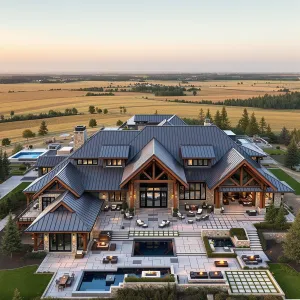 Rustic Elegance Amidst Endless Fields