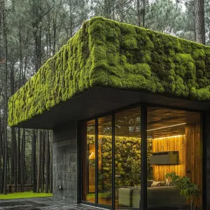 Moss-covered Stone Cottage
