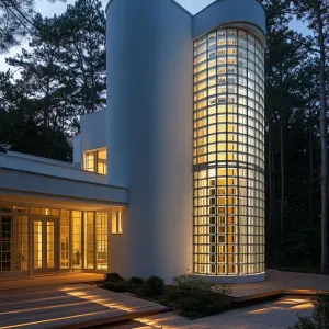 Glowing Tower Retreat: A Glassy Delight