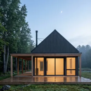 Mistline Black Gable Woodland Cabin