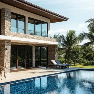 Poolside Paradise: Stone and Serenity