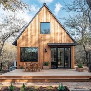 Quaint Timber Abode Amidst Woodland Symphony
