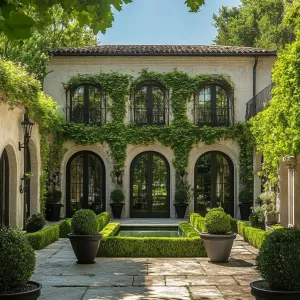 Lush Green Elegance Courtyard