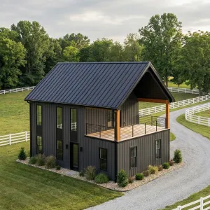 Blackboard Gable Barndo With Pasture Loft