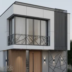 Fragmented Veil Balcony Guard