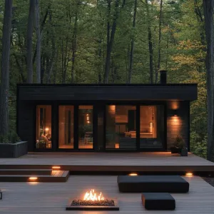 Tranquil Refuge with a Flicker